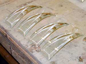 some finished slumped bevels